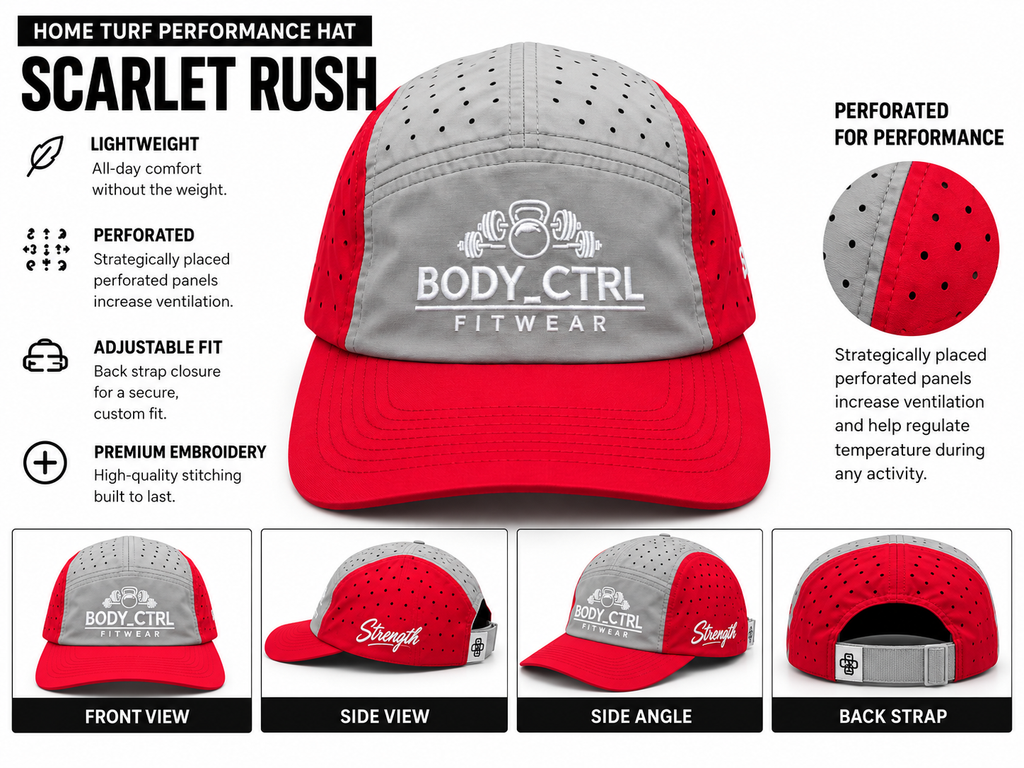 Apex Performance Hat — Scarlet Rush | Home Turf
